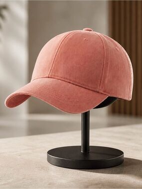 NWOT Orange 6-Panel Hat with Curved Brim